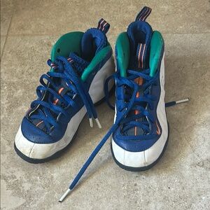 Kids Blue and White Sneakers